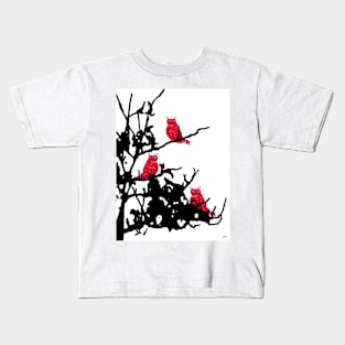 Red Owls Kids T-Shirt